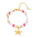 Gold+Blue Starfish Bracelet