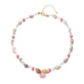 Gold+Pink Shell-1 Necklace