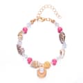 Gold+Pink Shell-1 Bracelet