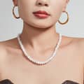 French Natural Shell Beaded Necklace Bracelet Set Waterproof Stainless Steel Summer Jewelry 3