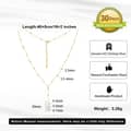 Dainty Adjustable Y Drop Lariat Necklace with Natural Freshwater Pearl, 925 Sterling Silver 5