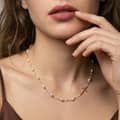 Dainty Cross Pendant Necklace with Cultured Freshwater Pearl, 925 Sterling Silver 2