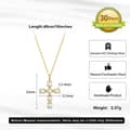 Dainty Natural Freshwater Pearl Cross Pendant Necklace, 925 Sterling Silver 5