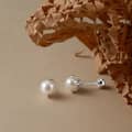 925 Sterling Silver Screw-Back Natural Freshwater Pearl Small Dainty Stud Earrings 2