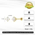 925 Sterling Silver Screw-Back Natural Freshwater Pearl Small Dainty Stud Earrings 5