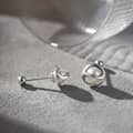 925 Sterling Silver 14K Gold Plated 5.5-6mm Natural Freshwater Pearl Screw Back Stud Earrings 1