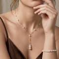 Adjustable 925 Sterling Silver Natural Freshwater Pearl Bracelet, Dainty Elegant Pearl Chain 4