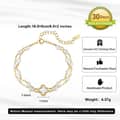 925 Sterling Silver Four Leaf Clover Natural Freshwater Pearl Bracelet, Double-Layer Chain 5