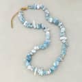 Natural Irregular Agate Stone Necklace, Stainless Steel, Bohemian 5