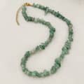 Natural Irregular Agate Stone Necklace, Stainless Steel, Bohemian 6