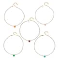 Bohemian Shell Pearl Agate Turquoise Bead Necklace, Natural Stone Pendant 6
