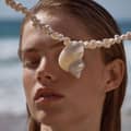 Handmade Natural Baroque Freshwater Pearl Conch Choker Necklace 4