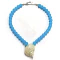 Sea Salt Blue Bead Necklace 405 Cm nb10