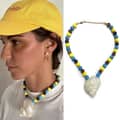 Three-Color Conch Necklace-385 Cm-nb10