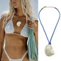 Blue Rope Necklace 505 Cm