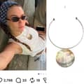 Steel-Colored Collar-black Shell Pendant-445 Cm