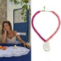 Pink-385 Cm Necklace-model nb8