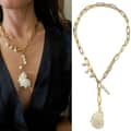 55cm Chain-style Wrapped Pearl Design np6