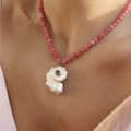 Pink Necklace-385 Cm