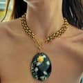 Exaggerated Natural Shell Mosaic Bamboo Clavicle Chain Necklace 5
