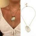 Small White Shell Necklace-455 Cm