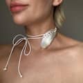 Half-Moon White Shell 120cm Necklace