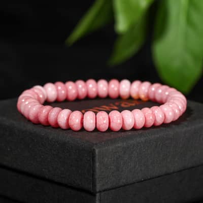Colorful Natural Stone Beaded Bracelet Gemstone Abacus Bead Elastic Stretch Bracelet Stackable Jewelry detail 2