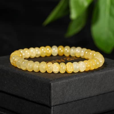 Colorful Natural Stone Beaded Bracelet Gemstone Abacus Bead Elastic Stretch Bracelet Stackable Jewelry detail 4