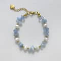 Aquamarine Chips Gold