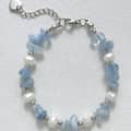 Aquamarine Chips Silver