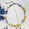 Bohemian Pebble and Natural Real Pearl Beaded Necklace, Stainless Steel 4