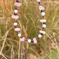 Bohemian Mixed Color Natural Stone Beaded Bracelet Crystal Chips Bracelet Anti Fading Stainless Steel Beaded Bracelet 2