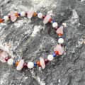 Bohemian Mixed Color Natural Stone Beaded Bracelet Crystal Chips Bracelet Anti Fading Stainless Steel Beaded Bracelet 5