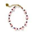 Bohemian Mixed Color Natural Stone Beaded Bracelet Crystal Chips Bracelet Anti Fading Stainless Steel Beaded Bracelet 6