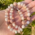 Bohemian Mix Colors Natural Stone Freshwater Pearl Beaded Necklace, Waterproof Stainless Steel 2