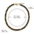 Bohemian Natural Stone Multi-Color Beaded Necklace, Waterproof Stainless Steel OT Clasp 6
