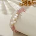 INS Style Natural Freshwater Pearl Natural Stone Bracelet Crystal Beaded Handmade Bracelet Party Daily Wear 5