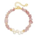 INS Style Natural Freshwater Pearl Natural Stone Bracelet Crystal Beaded Handmade Bracelet Party Daily Wear 6