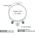 Green--Silver Bracele