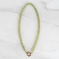 Abacus Bead Natural Stone Light Luxury Stackable Freshwater Pearl Pendant Clavicle Chain 5