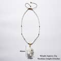 Summer Boho Natural White Shell Bead Necklace With Spiral Conch Shell Pendant Adjustable Beach Vacation 6