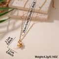 Ocean Beach Waterproof 18K Gold Plated Mother of Pearl Shell Necklace with Starfish Seahorse, Stainless Steel 4