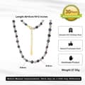 925 Sterling Silver Mixed Color 8-9mm Natural Baroque Freshwater Pearl Beaded Necklace 5