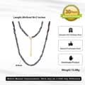 925 Sterling Silver Dark Irregular Natural Freshwater Pearl 4-5mm Beaded Choker 5