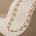925 Sterling Silver Natural Freshwater Pearl 5-6mm Adjustable Dainty Chain Necklace 4