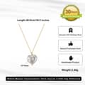 925 Sterling Silver Heart Natural Baroque Freshwater Pearl Pendant Adjustable Dainty Necklace 6