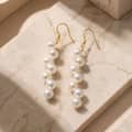 925 Sterling Silver Long Dangle Natural Freshwater Pearl Drop Hook Earrings 6-7mm 3