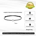 7-8mm Natural Freshwater Single Pearl Black Wax Rope Adjustable Minimalist Wrist Bracelet 6