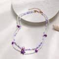 Summer Beach Waterproof 2 Layers Shiny Seed Bead Choker Fashion Ocean Starfish Heart Star Pendant Necklace 5