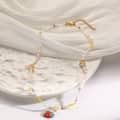 Cute Seed Bead Acrylic Seashell Chips Choker Kawaii No Rust Stainless Steel Tropical Vacation Dainty Beaded Shell Necklace 6